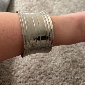 Silver cuff bracelet